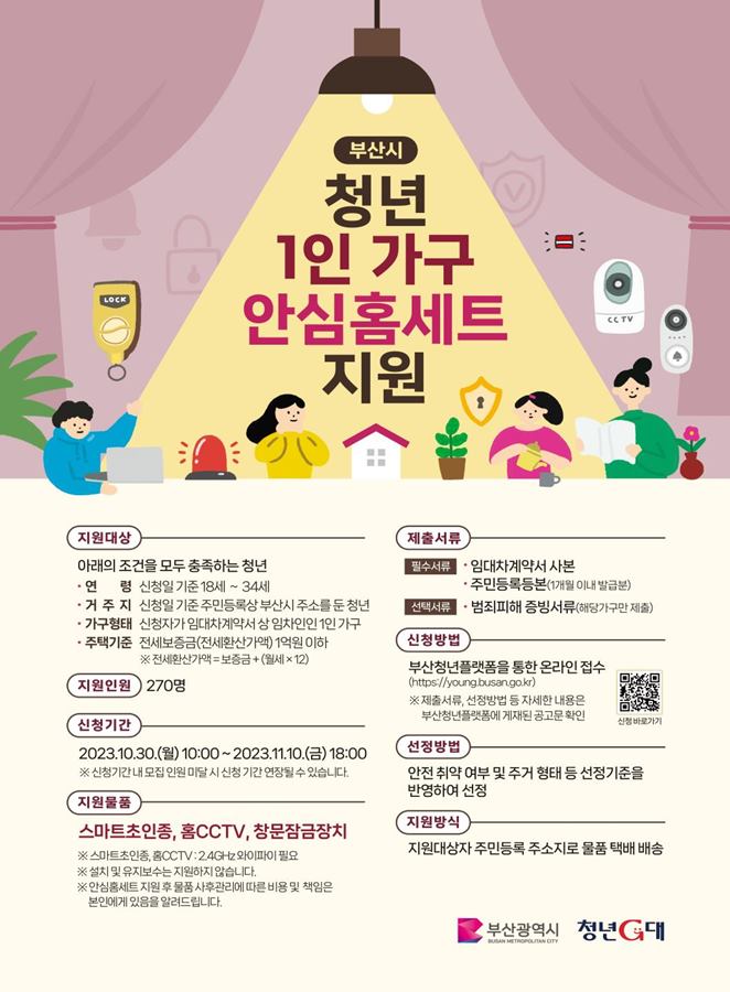 Busan to give out home security kits for single-person households